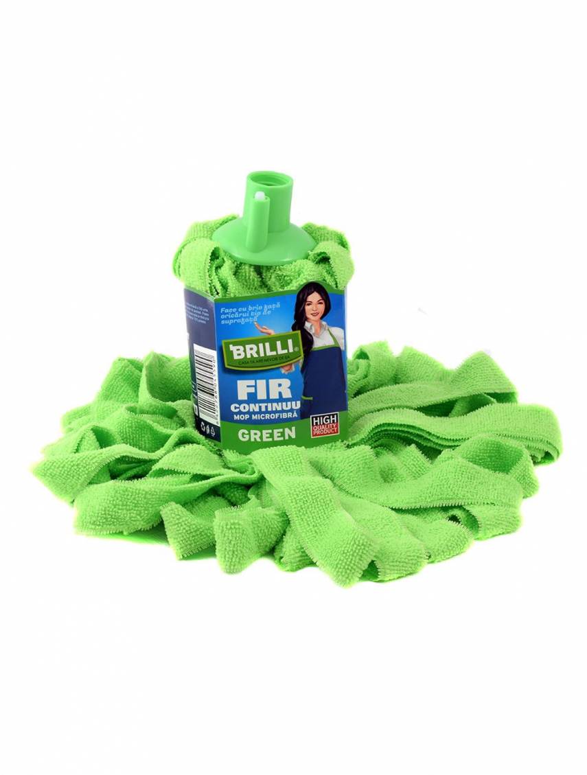 BRILLI MOP MICROFIBRA FIR CONTINUU GREEN